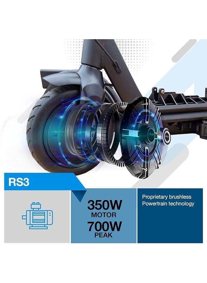 Riley Scooters RS3 Plus Folding Electric Scooter | 350W Motor (Peak 700W), 15km/h Top Speed, 25km Range | E-ABS brake | Detachable Rechargeable Battery Pack | IPX4 Lightweight eScooter with App - Image 4